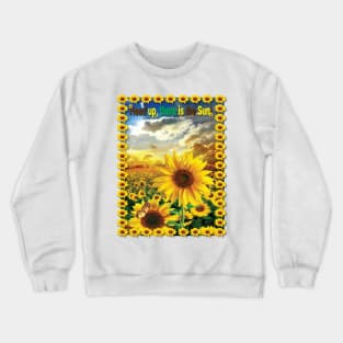Sunflower- head up #2 Crewneck Sweatshirt